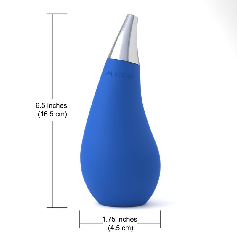 QQ Studio Kitchen Bathroom Counter top Squeezable Soap Dispensers Tear Drop Shape Bottle (Blue, ~7oz) - Image 4